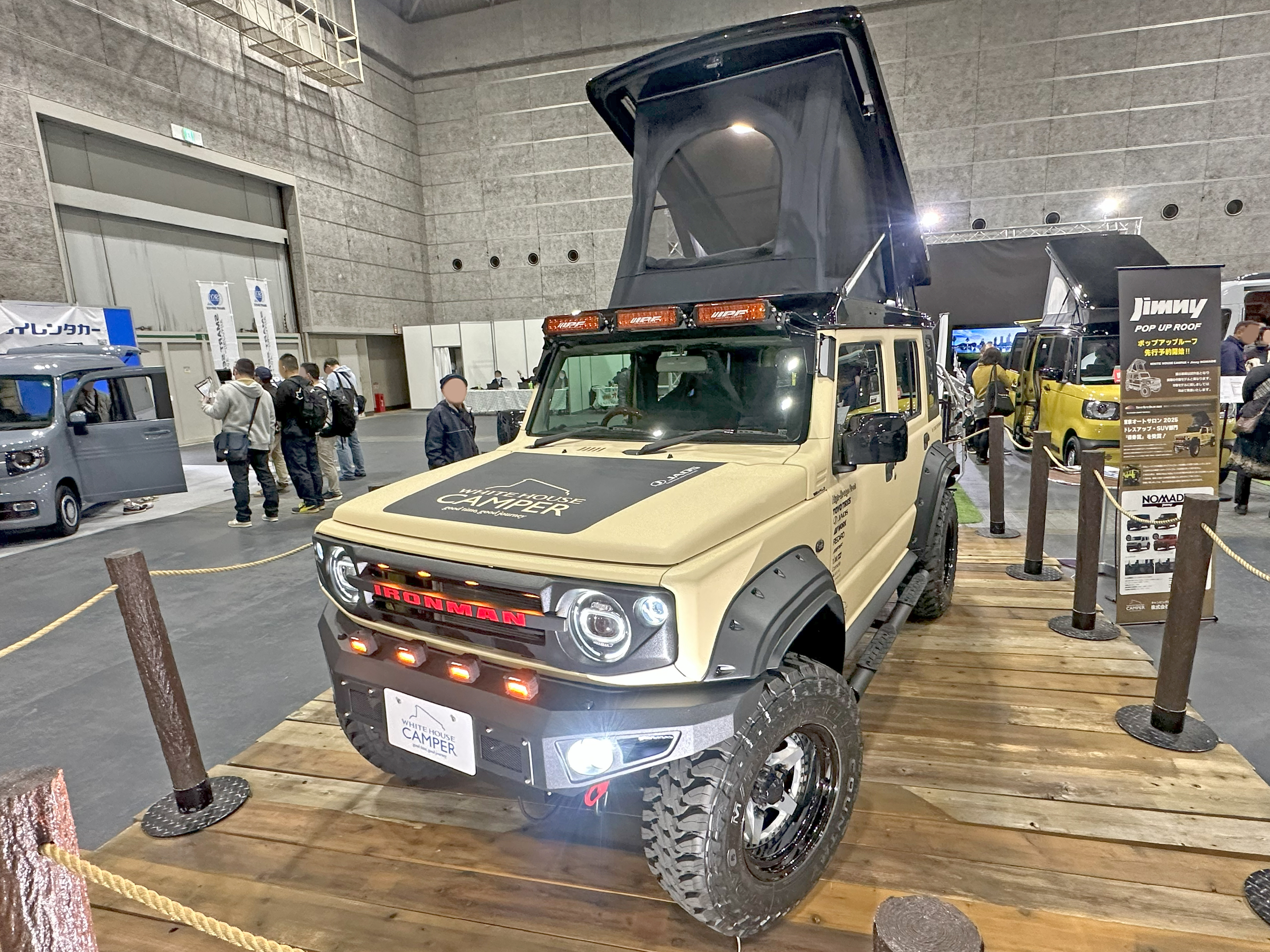 Osaka Camping Car Show 2025 (1) - Suzuki Jimny NOMADE + Pop-up Roof